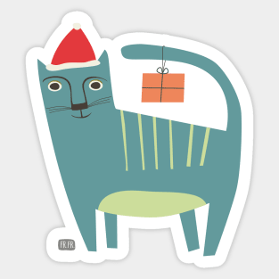 Weihnachtskatze / Santa Cat Sticker
